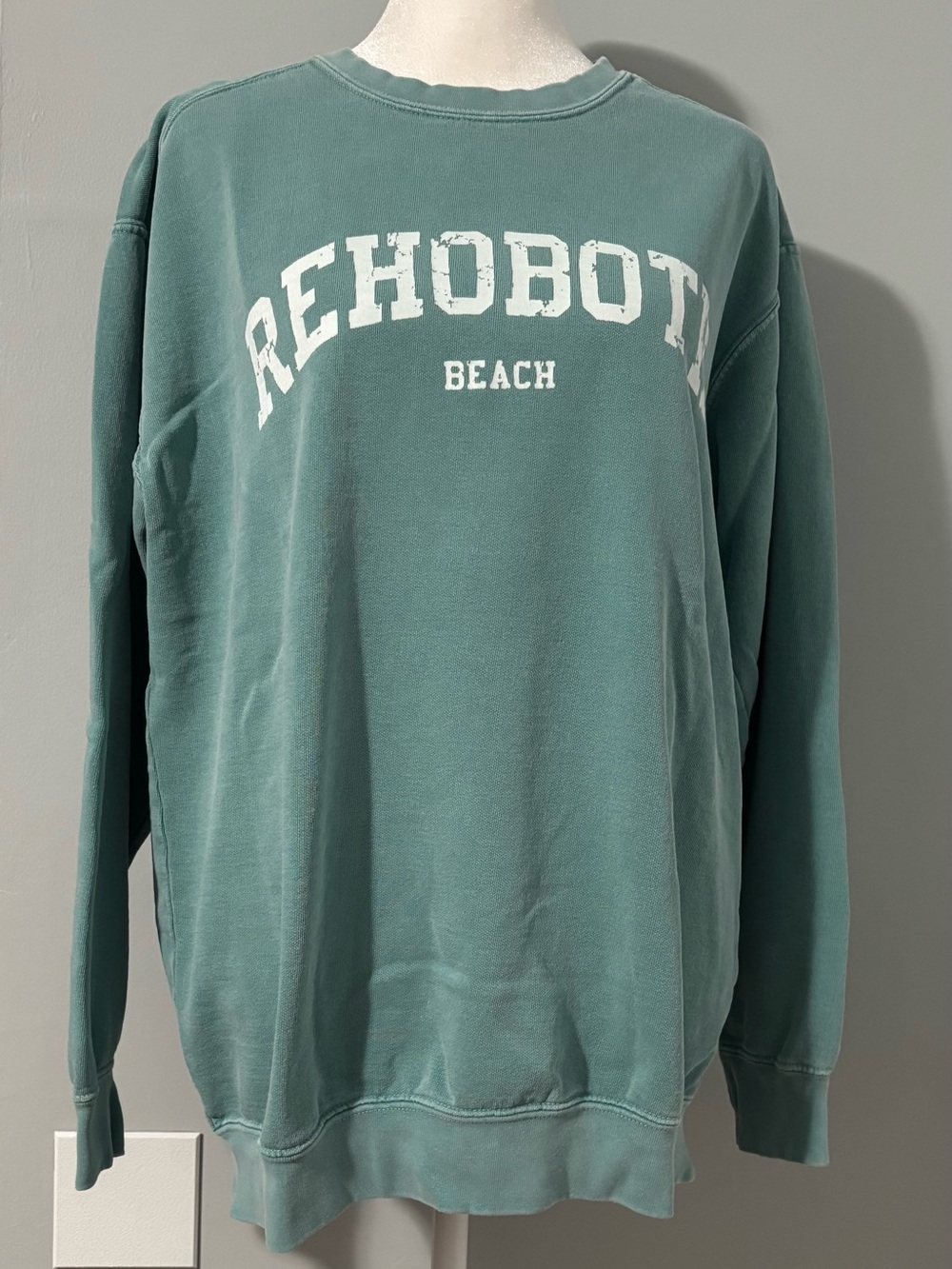 Comfort Colors Rehoboth Beach Crewneck Sweatshirt - Teal Green